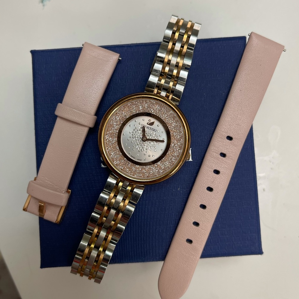 Swarowvski rose gold watch
